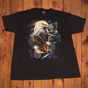 4th Fourth Of July American Flag USA Shirt Freedom Rocks Eagle Patriotic America